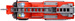Dickie Volvo Big Red Fire Engine Riesenrettungswagen 51cm Licht Sound