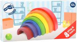 Kleiner Fuß Holzklötze Großer Regenbogen Montessori 