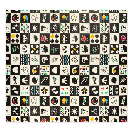 HUMBI Spielmatte Baby, Krabbelmatte, XPE Schaumstoff, Doppelseitig, Flatbar, Wasserdicht, Extra Größe, Teppich Babymatte, Rutschfest, 200x180x1 cm Pastellfarbene Straßenbäume, Hirsche, kontrastierende Bilder