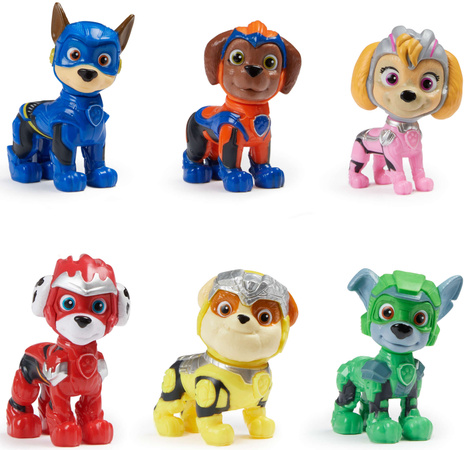Paw Patrol The Movie 2 bunte Sammelfiguren Doggies 6er Pack