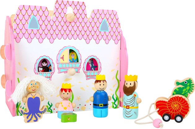 Unterwasserburg Holzset mit Figuren