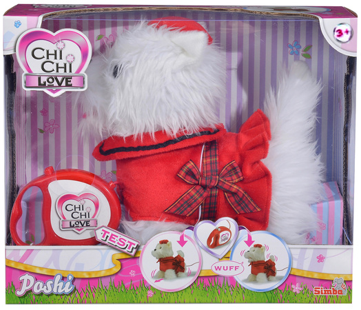 Simba Chi Chi Love Poshi funktioneller Hund interaktive Spaziergänge Bellen