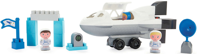 Ecoiffier Abrick Space Hauptquartier Blöcke 23 Stück Rakete