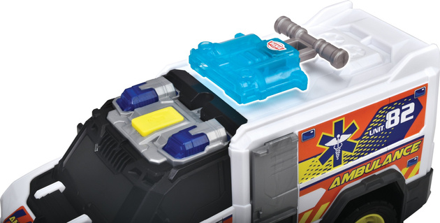 Notfalldienste Interaktiver weißer Krankenwagen Medical Responder 30cm Licht Ton