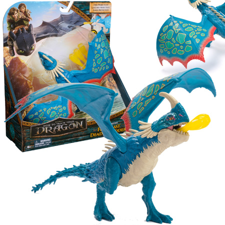 How to Train Your Dragon Deadly Nadder Figur mit feurigem Raketenwerfer