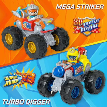T-Racers Power Trucks Turbo Digger 2-in-1 Fahrzeug-Set