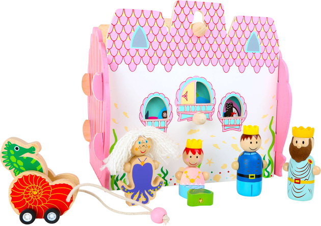 Unterwasserburg Holzset mit Figuren