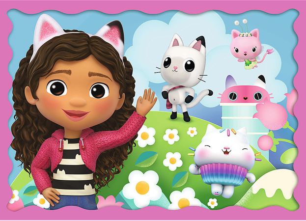Gabi's Katzenhaus Puzzle Trefl 4 Puzzles