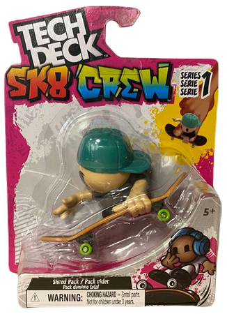 Tech Deck Sk8 Crew S2 zestaw deskorolka+figurka mix