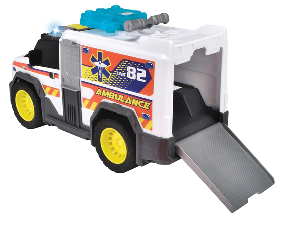 Notfalldienste Interaktiver weißer Krankenwagen Medical Responder 30cm Licht Ton