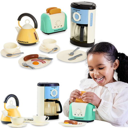 Casdon Frühstücks Set Morphy Richards Wasserkocher Kaffeemaschine Spielfutter