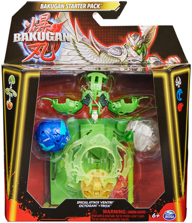 Bakugan special Attack Ventri Octagon Trox 3 Figuren Starterset