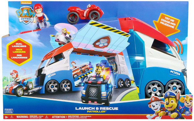 Psi Patrol Big Patroller Launch and Rescue Truck + Quad und Ryder bewegliche Figur