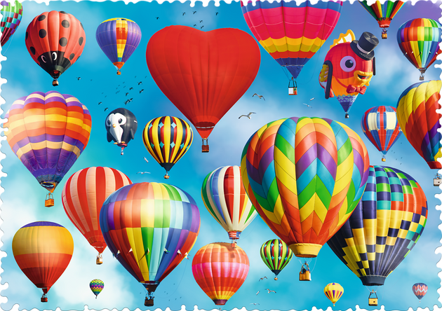 Trefl Puzzle Crazy Shapes Bunte Luftballons 600 Elemente