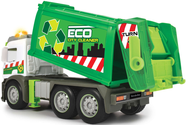 Dickie Eco Mercedes-Müllwagen Licht/Ton
