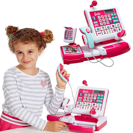 Klein 9339 Ladenkasse mit Scanner Barbie
