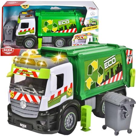 Dickie Eco Mercedes-Müllwagen Licht/Ton