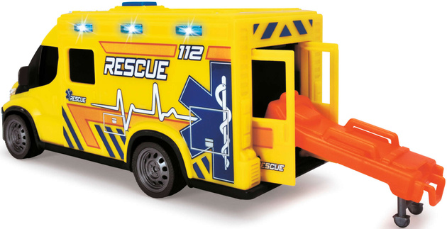 Rettungswagen Interaktiver Krankenwagen + Zubehör Licht Sound