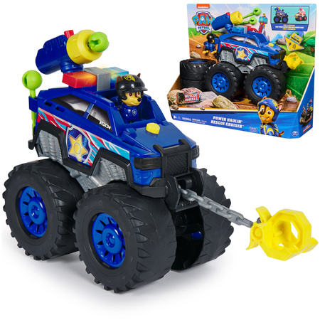 Paw Patrol Rescue Cruiser Großes Set blau Geländewagen Power Haulin Chase Light Sound